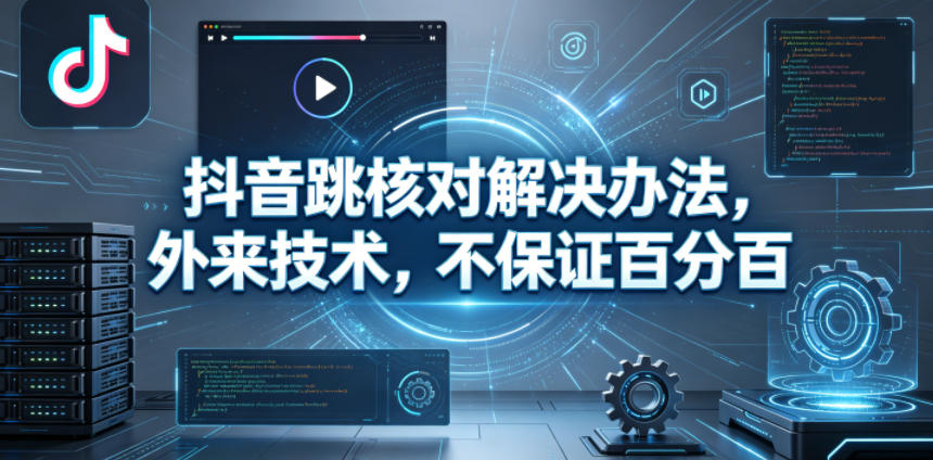 抖音跳核对解决办法，外来技术，不保证百分百-来友网创