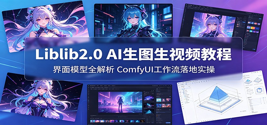 Liblib2.0 AI生图生视频教程：界面模型全解析，ComfyUI工作流落地实操-来友网创