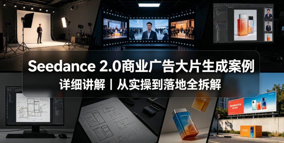 Seedance 2.0商业广告大片生成案例详细讲解｜从实操到落地全拆解-来友网创