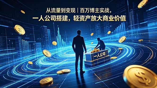 （18645期）从流量到变现｜百万博主实战，一人公司搭建，轻资产放大商业价值-来友网创