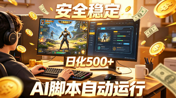 三角洲全自动挂G项目，AI脚本躺賺，日化500+，无需手动操作【揭秘】-来友网创