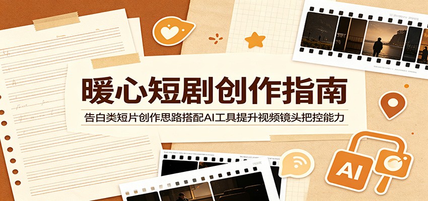 暖心短剧创作指南：告白类短片创作思路搭配AI工具提升视频镜头把控能力-来友网创