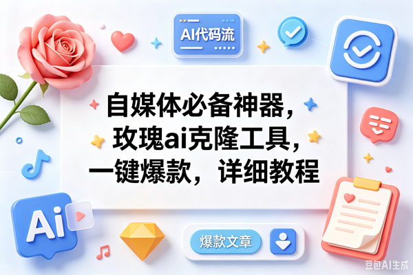 （18882期）玫瑰克隆ai工具，一键爆款ai工具，自媒体必备神器，50多个功能，详细教程-来友网创