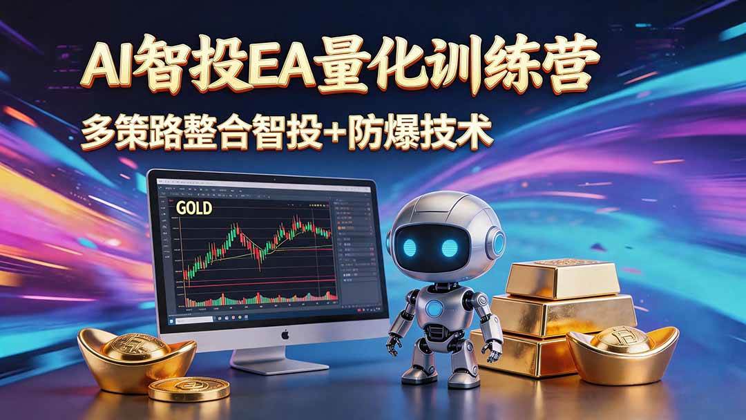 （18880期）AI智投EA量化运营技术，自动化黄金操盘技术，小白也可以轻松上手日入1000+-来友网创