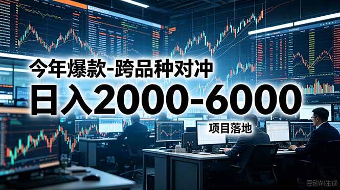 （18918期）今年爆款-跨品种对冲日入2000-6000，项目落地！-来友网创