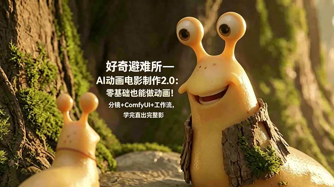 （18924期）好奇避难所—AI动画电影制作2.0：零基础也能做动画！分镜+ComfyUI+工作流，学完直出完整影片-来友网创