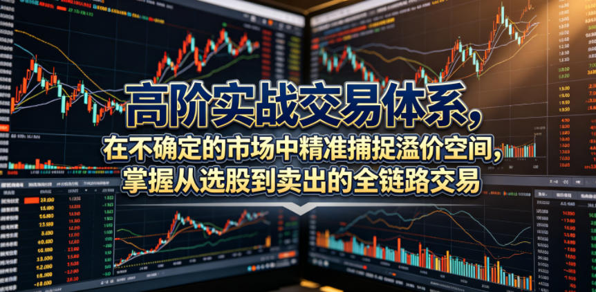 高阶实战交易体系，在不确定的市场中精准捕捉溢价空间，掌握从选股到卖出的全链路交易心法（更新6月）-来友网创