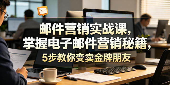 邮件营销实战课，掌握电子邮件营销秘籍，5步教你变卖金牌朋友【原创双语字幕】-来友网创