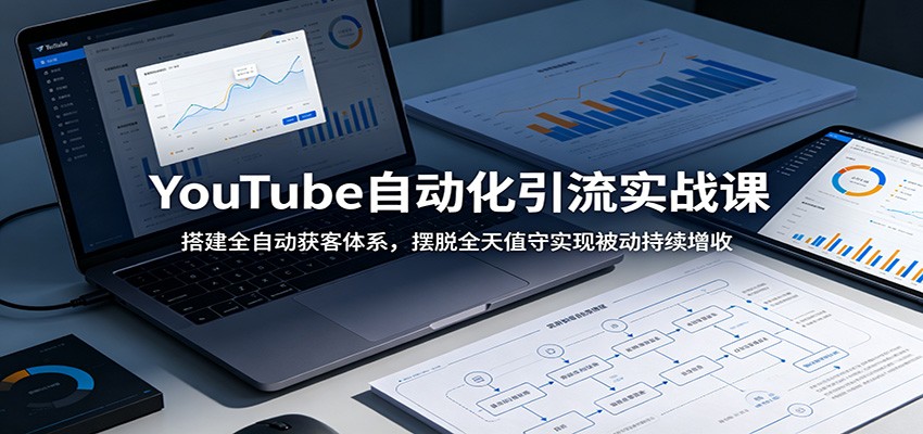YouTube自动化引流实战课：搭建全自动获客体系，摆脱全天值守实现被动持续增收-来友网创