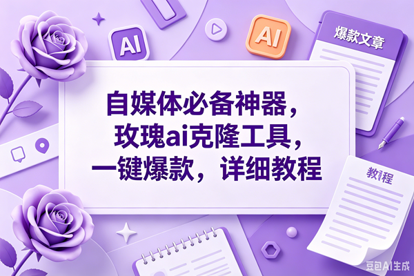 （18951期）玫瑰ai克隆，一键爆款ai神器，自媒体的必备工具，50多个功能，详细教程-来友网创