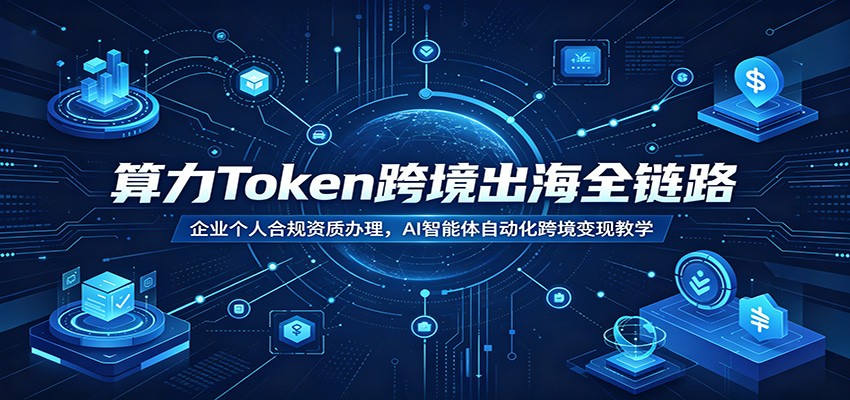算力Token跨境出海全链路：企业个人合规资质办理，AI智能体自动化跨境变现教学-来友网创