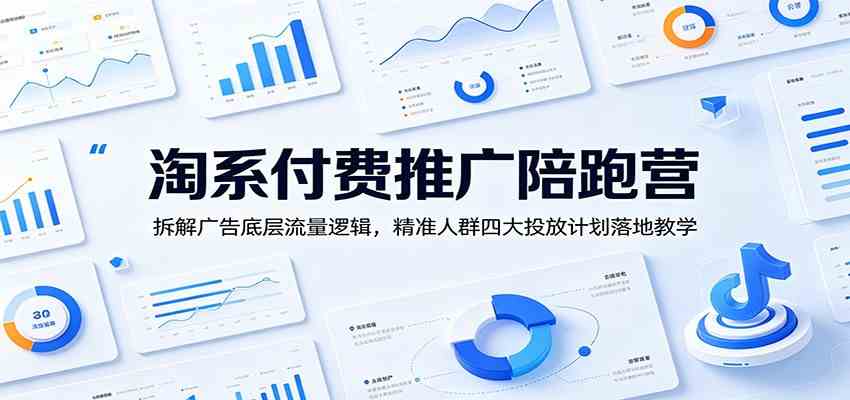 淘系付费推广陪跑营：拆解广告底层流量逻辑，精准人群四大投放计划落地教学-来友网创