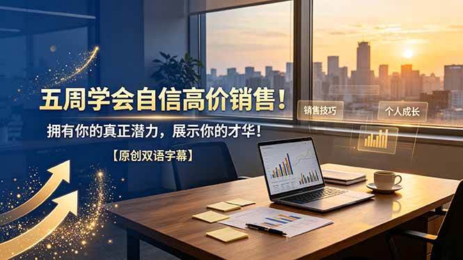 （19071期）五周学会自信高价销售！拥有你的真正潜力，展示你的才华！【原创双语字幕】-来友网创