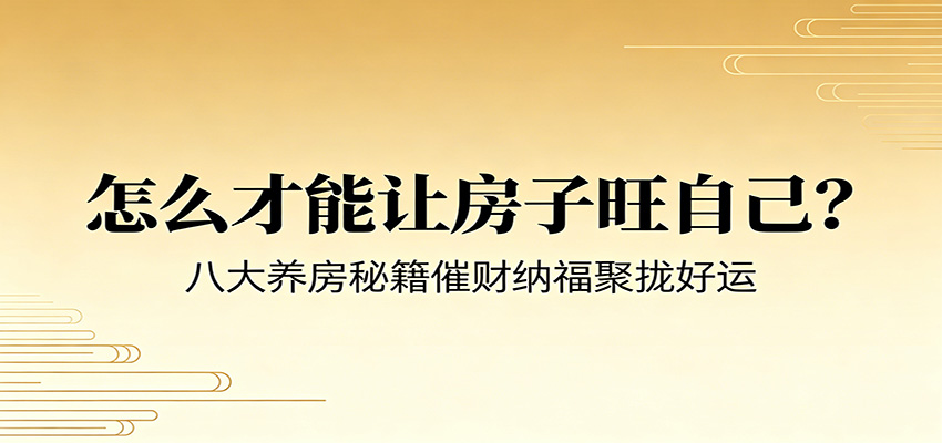 付费文章《怎么才能让房子旺自己？》八大养房秘籍催财纳福聚拢好运-来友网创