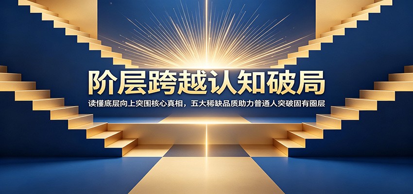 阶层跨越认知破局：读懂底层向上突围核心真相，五大稀缺品质助力普通人突破固有圈层-来友网创