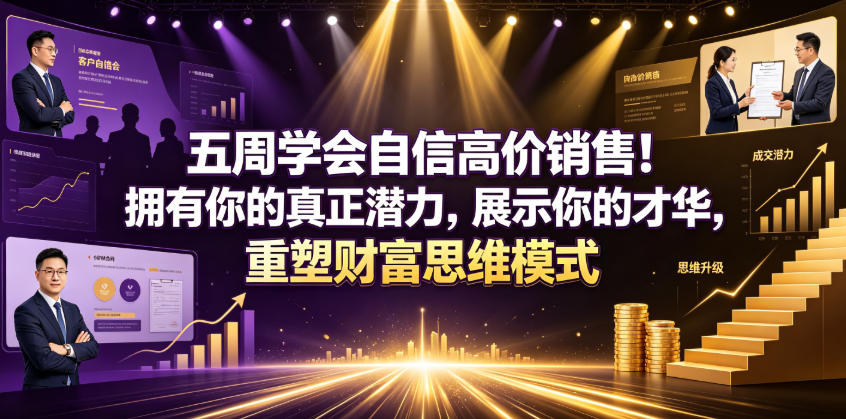 五周学会自信高价销售！拥有你的真正潜力，展示你的才华，重塑财富思维模式【原创双语字幕】-来友网创