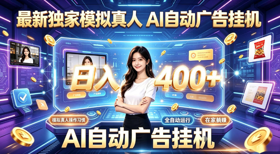 最新独家模拟真人，AI自动挂号挂G，日入400+，全程全自动运行，无需人工【揭秘】-来友网创
