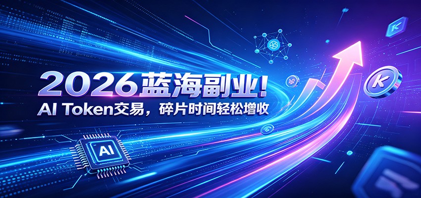 2026蓝海副业！AI Token交易，碎片时间轻松增收-来友网创