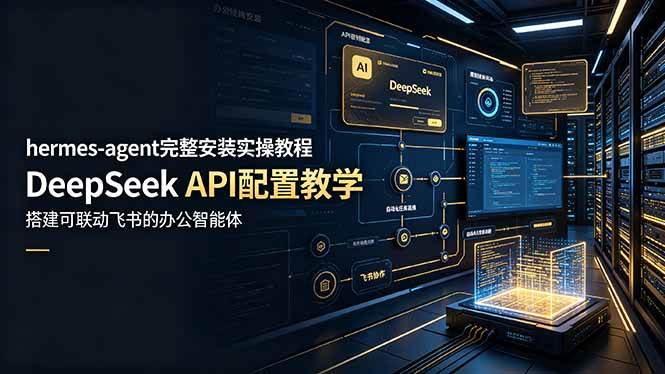 （19128期）hermes-agent完整安装实操教程，DeepSeek API配置教学，搭建可联动飞书的办公智能体-来友网创