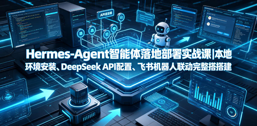 Hermes-Agent智能体落地部署实战课｜本地环境安装、DeepSeek API配置、飞书机器人联动完整搭建教程-来友网创