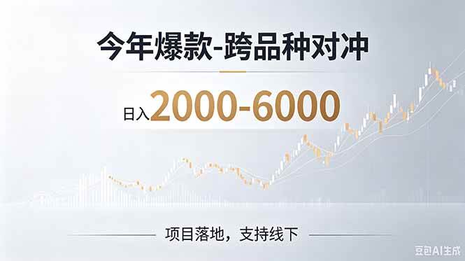（19150期）2026创业新风口—跨品种对冲震撼首发！日收益2000-6000+，项目绿色长久，安全稳健-来友网创