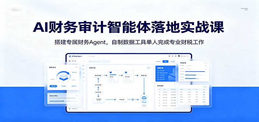 AI财务审计智能体落地实战课：搭建专属财务Agent，自制数据工具单人完成专业财税工作-来友网创