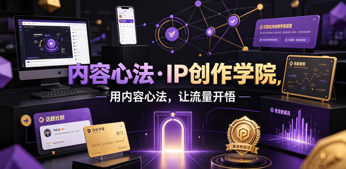 内容心法·IP创作学院，用内容心法，让流量开悟-来友网创