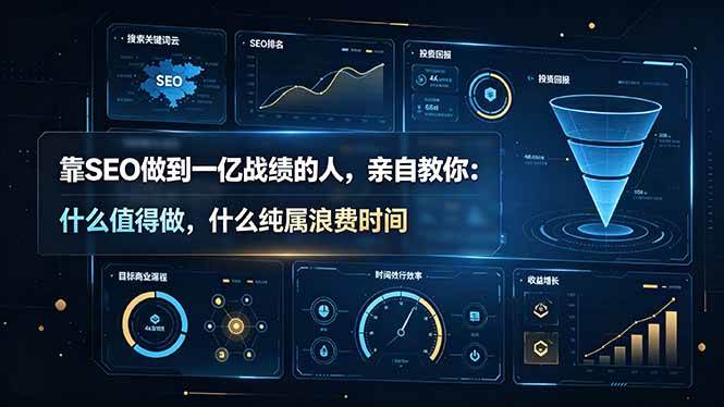 （19197期）靠SEO做到一亿战绩的人，亲自教你：什么值得做，什么纯属浪费时间【原创双语字幕】-来友网创