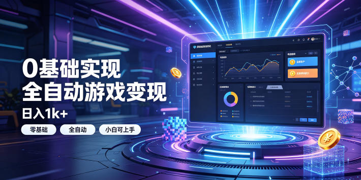 0基础实现全自动游戏变现，日入1k+，小白直接上手搞钱！【揭秘】-来友网创