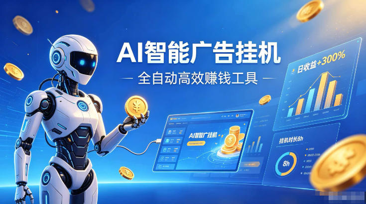 AI智能广告挂G，在家自动賺收益，全程无需人工操作、不用直播、不用拉人【揭秘】-来友网创
