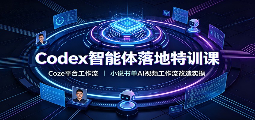 Codex智能体落地特训课：Coze平台工作流，小说书单AI视频工作流改造实操-来友网创