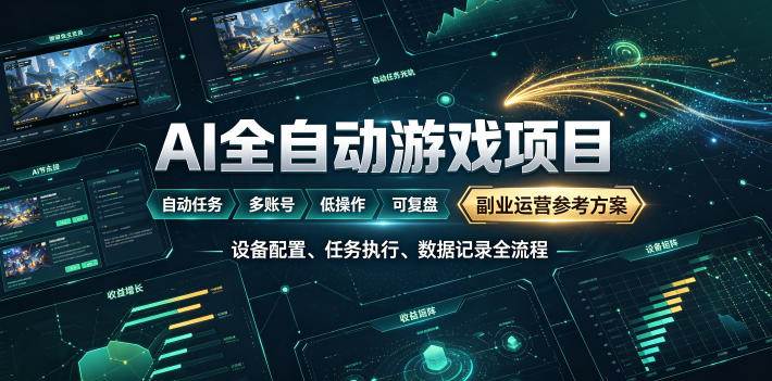 （19365期）AI全自动游戏躺賺副业：日入几百，稳定运行三年的项目！-来友网创