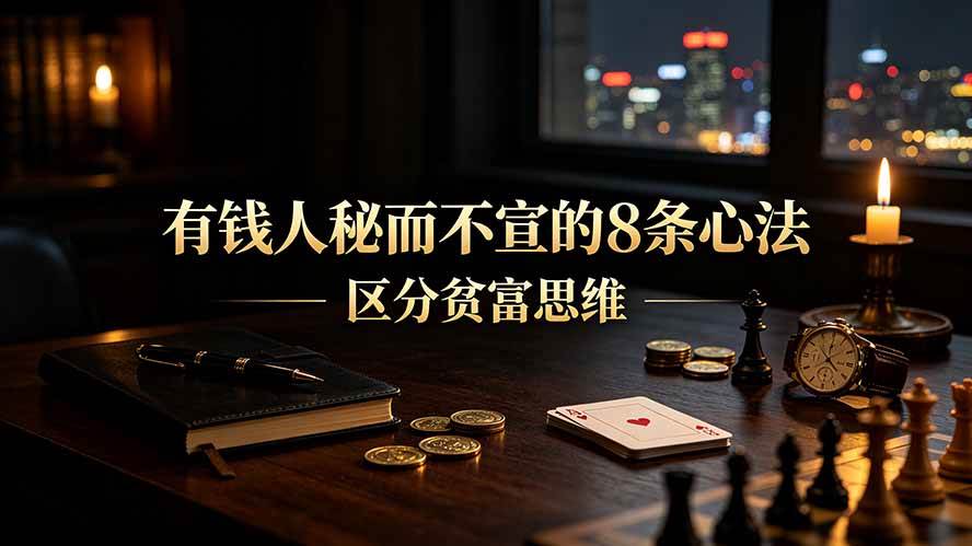 （19413期）付费文章：有钱人秘而不宣的8条心法｜区分贫富思维-来友网创