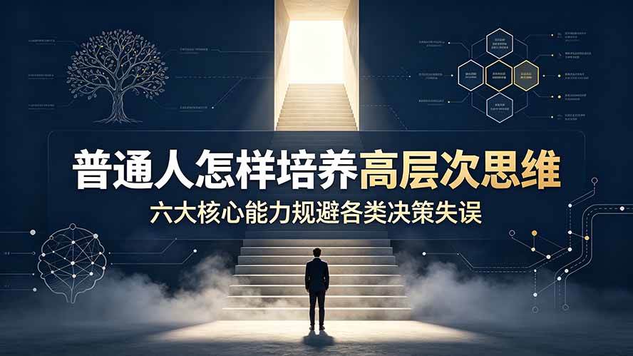 （19479期）付费文章：普通人怎样培养高层次思维，六大核心能力规避各类决策失误-来友网创