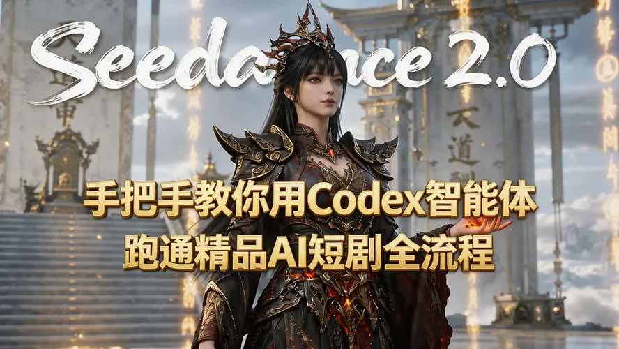 （19507期）手把手教你用Seedance2.0+Codex智能体跑通精品AI短剧全流程（附3种skill技能）-来友网创