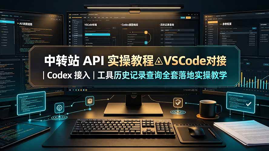 （19520期）中转站 API 实操教程△VSCode 对接｜Codex 接入｜工具历史记录查询全套落地实操教学-来友网创