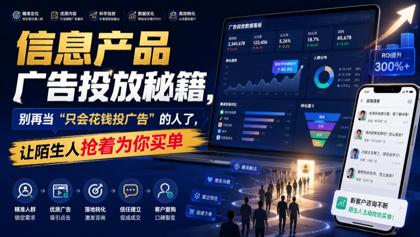 信息产品广告投放秘籍，别再当“只会花钱投广告”的人了，让陌生人抢着为你买单【原创双语字幕】-来友网创