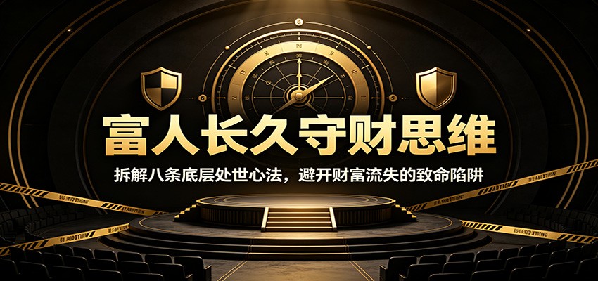 富人长久守财思维：拆解八条底层处世心法，避开财富流失的致命陷阱-来友网创