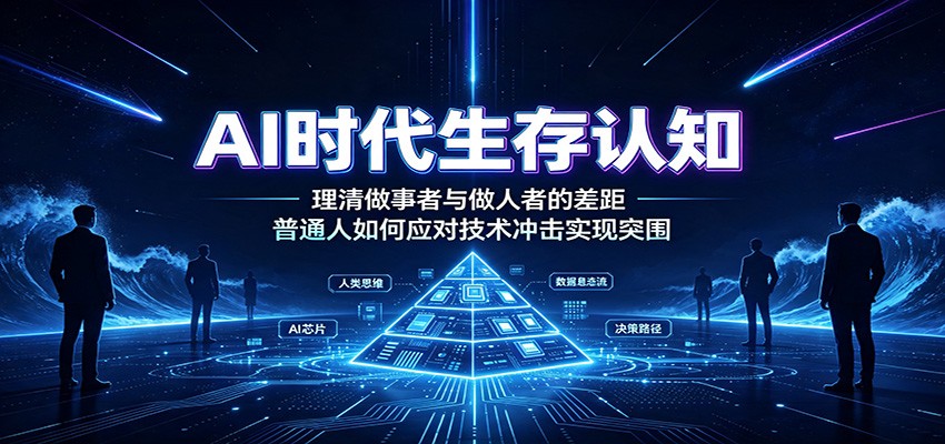 AI时代生存认知：理清做事者与做人者的差距，普通人如何应对技术冲击实现突围-来友网创