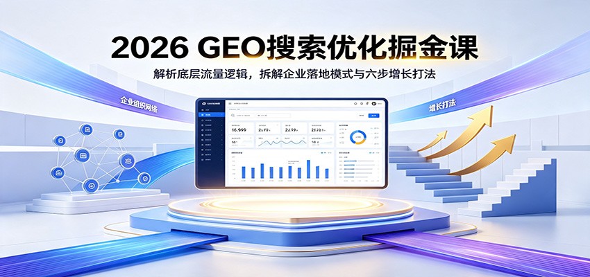 2026 GEO搜索优化掘金课：解析底层流量逻辑，拆解企业落地模式与六步增长打法-来友网创