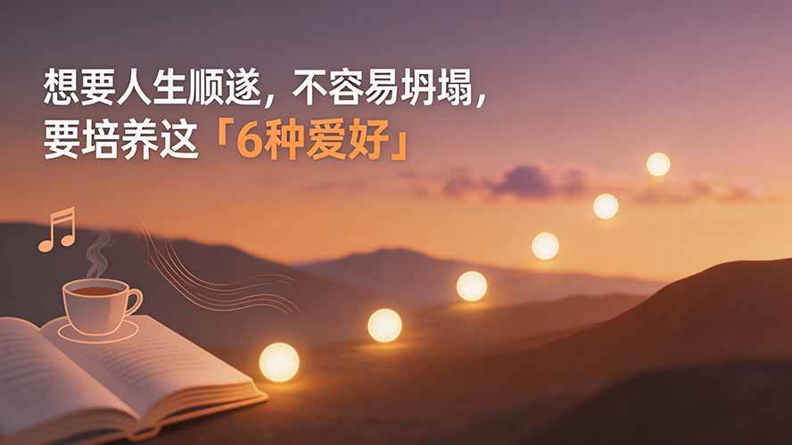 （19638期）付费文章：想要人生顺遂，不容易坍塌，要培养这6种爱好-来友网创