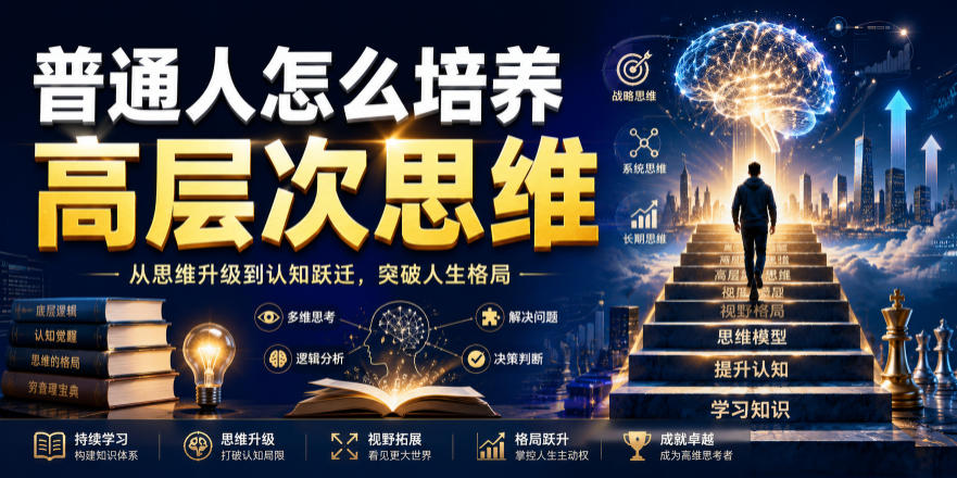 公众号付费文章：普通人怎么培养高层次思维-来友网创
