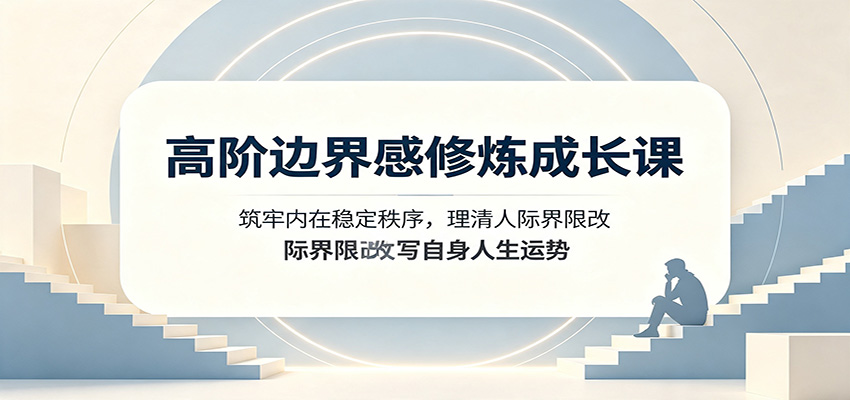高阶边界感修炼成长课：筑牢内在稳定秩序，理清人际界限改写自身人生运势-来友网创