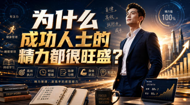 付费文章：为什么成功人士的精力都很旺盛？-来友网创