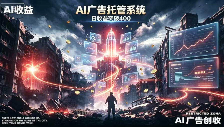 AI智能广告，全自动化运行，单日可达400+，小白新手0基础上手【揭秘】-来友网创