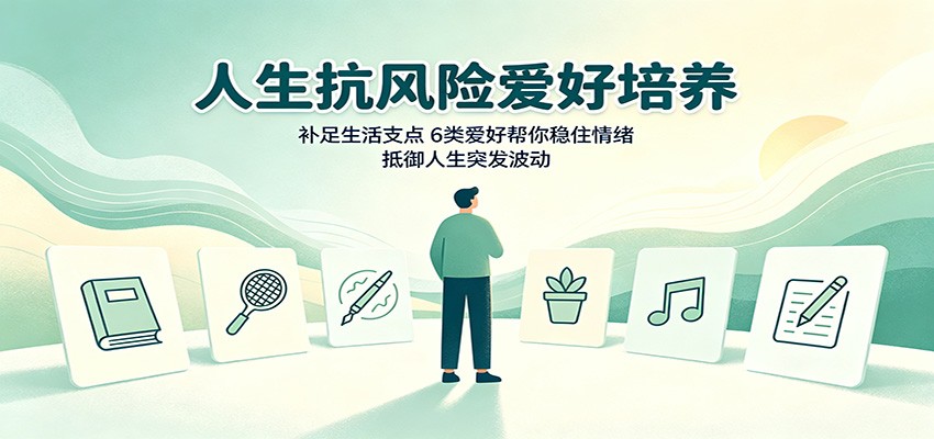人生抗风险爱好培养：补足生活支点，6类爱好帮你稳住情绪，抵御人生突发波动-来友网创