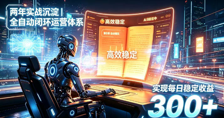 两年实战沉淀｜全自动闭环运营体系，实现每日稳定收益300+【揭秘】-来友网创