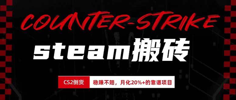 （19918期）steam搬砖，倒卖cs2饰品，达到月化20%+的收益，真正的靠谱可落地长期项目-来友网创