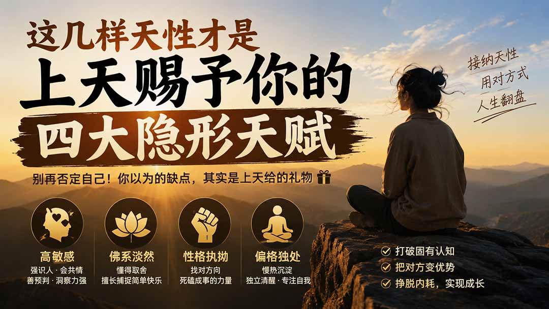（19984期）付费文章：这几样天性才是上天赐予你的四大隐形天赋-来友网创