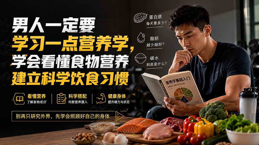 （20055期）付费文章：男人一定要学习一点营养学，学会看懂食物营养建立科学饮食习惯-来友网创